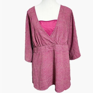APOSTROPHE‎ WOMAN BLOUSE Mauve POLKA DOT